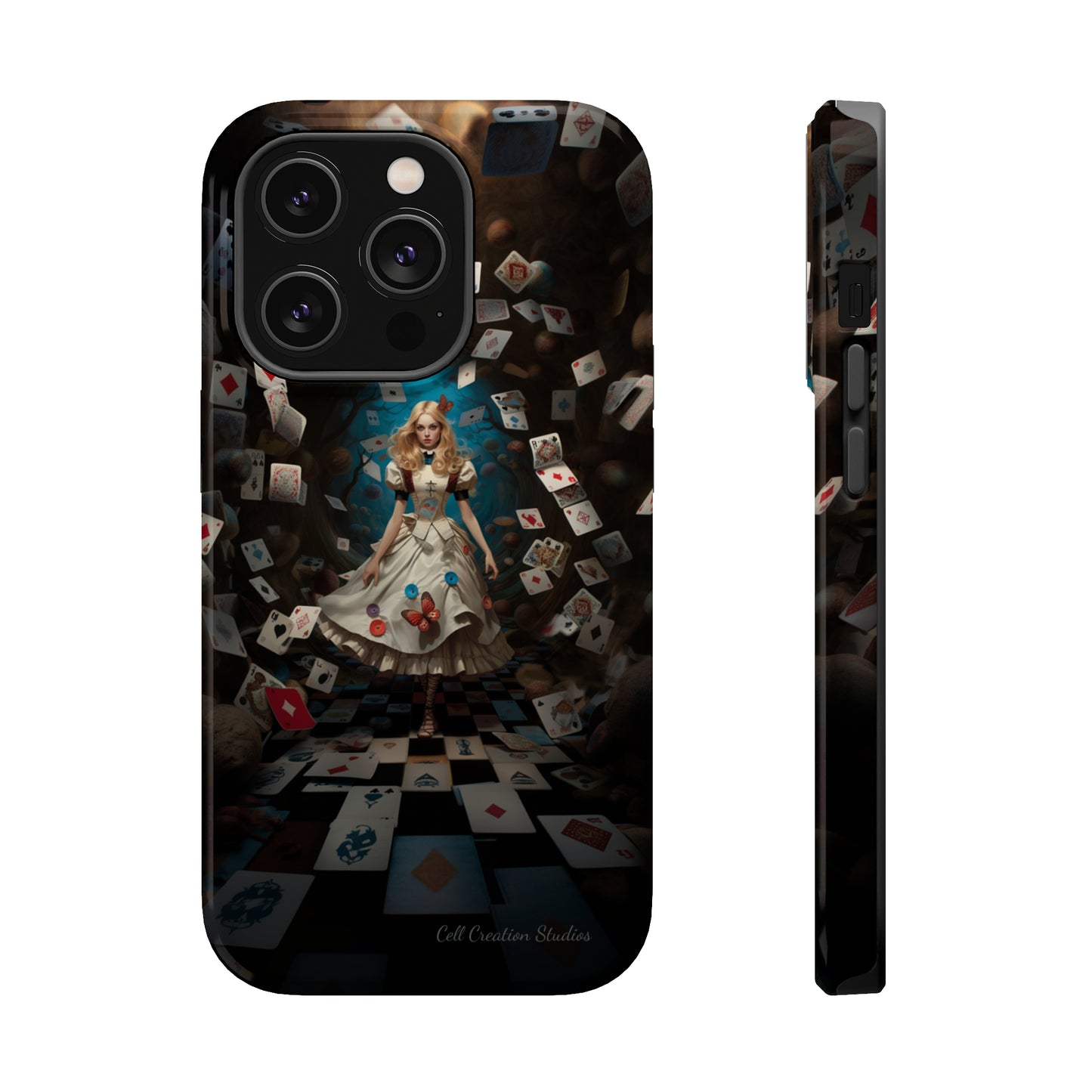 Introducing the "Alice in Wonderland" Cell Phone Case – A Journey Through Imagination -MagSafe Tough Cases