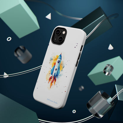 Introducing our "Cosmic Rocket" Cell Phone Case – Where Style Meets Adventure -MagSafe Tough Cases