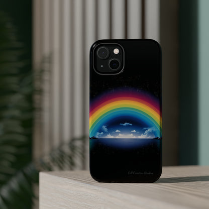 "Vibrant Skies: Rainbow Sunset" Cell Phone Case -MagSafe Tough Cases