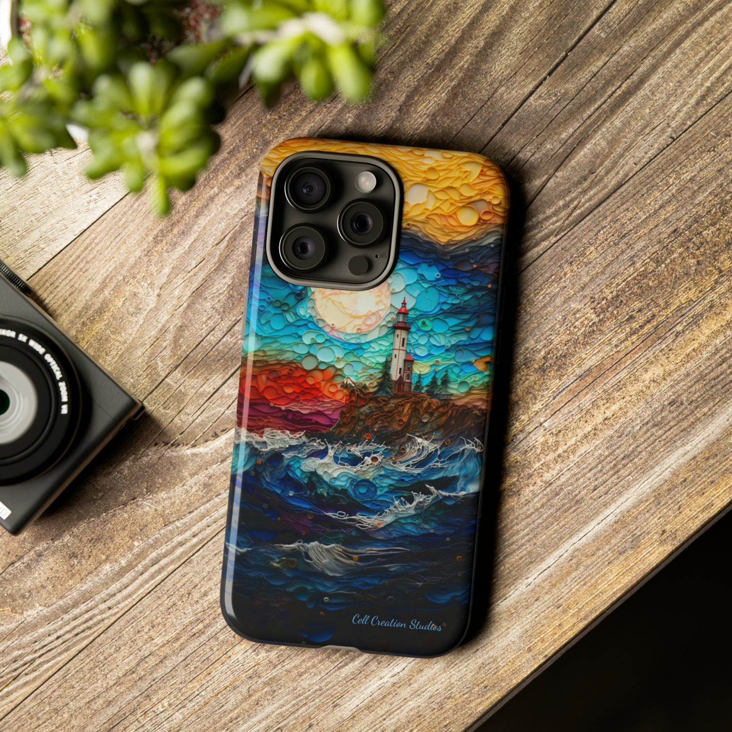 "Coastal Canvas Guardian" -Tough iPhone Cases