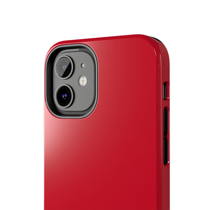 "Bold Crimson Shield" -Tough iPhone Cases