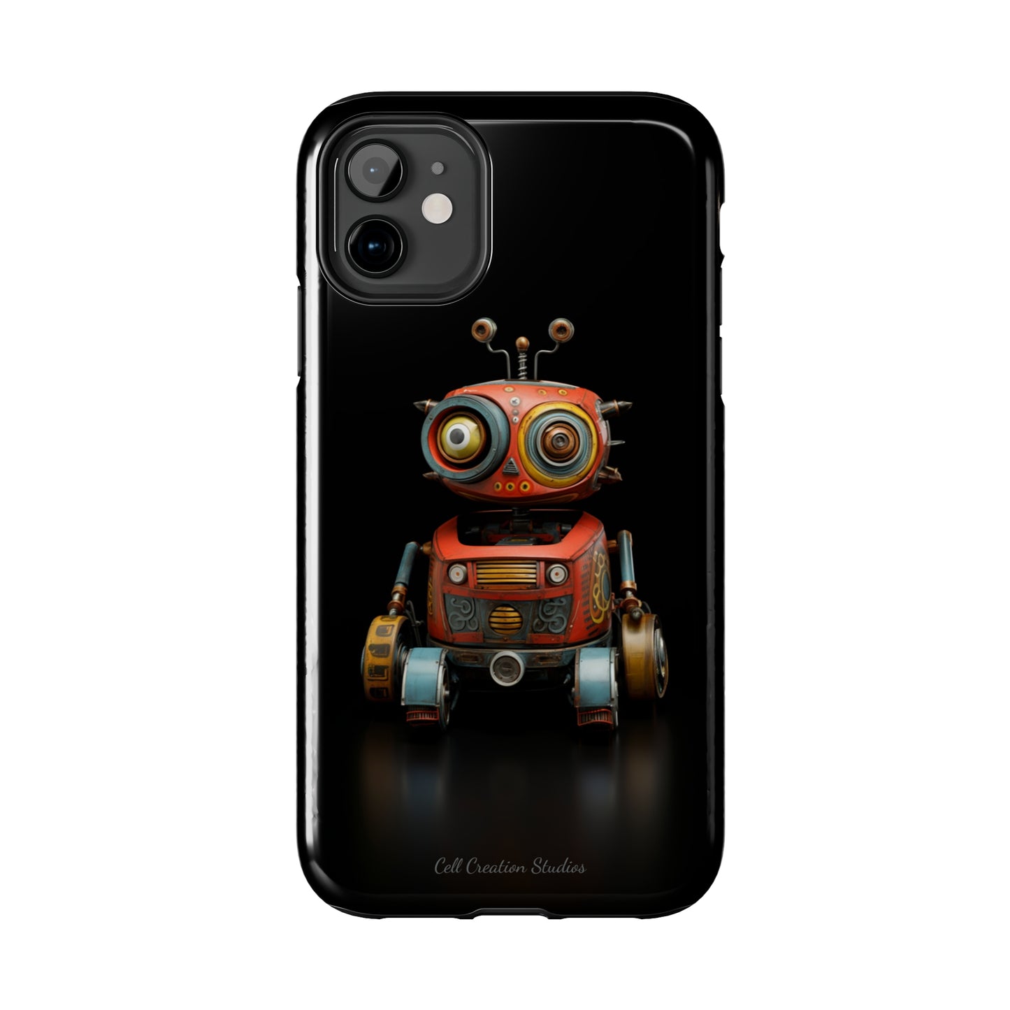 Introducing the "Toy Robot Delight" Cell Phone Case – Embrace Nostalgia with a Playful Robotic Companion! -Tough Phone Cases