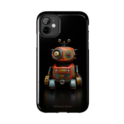 Introducing the "Toy Robot Delight" Cell Phone Case – Embrace Nostalgia with a Playful Robotic Companion! -Tough Phone Cases