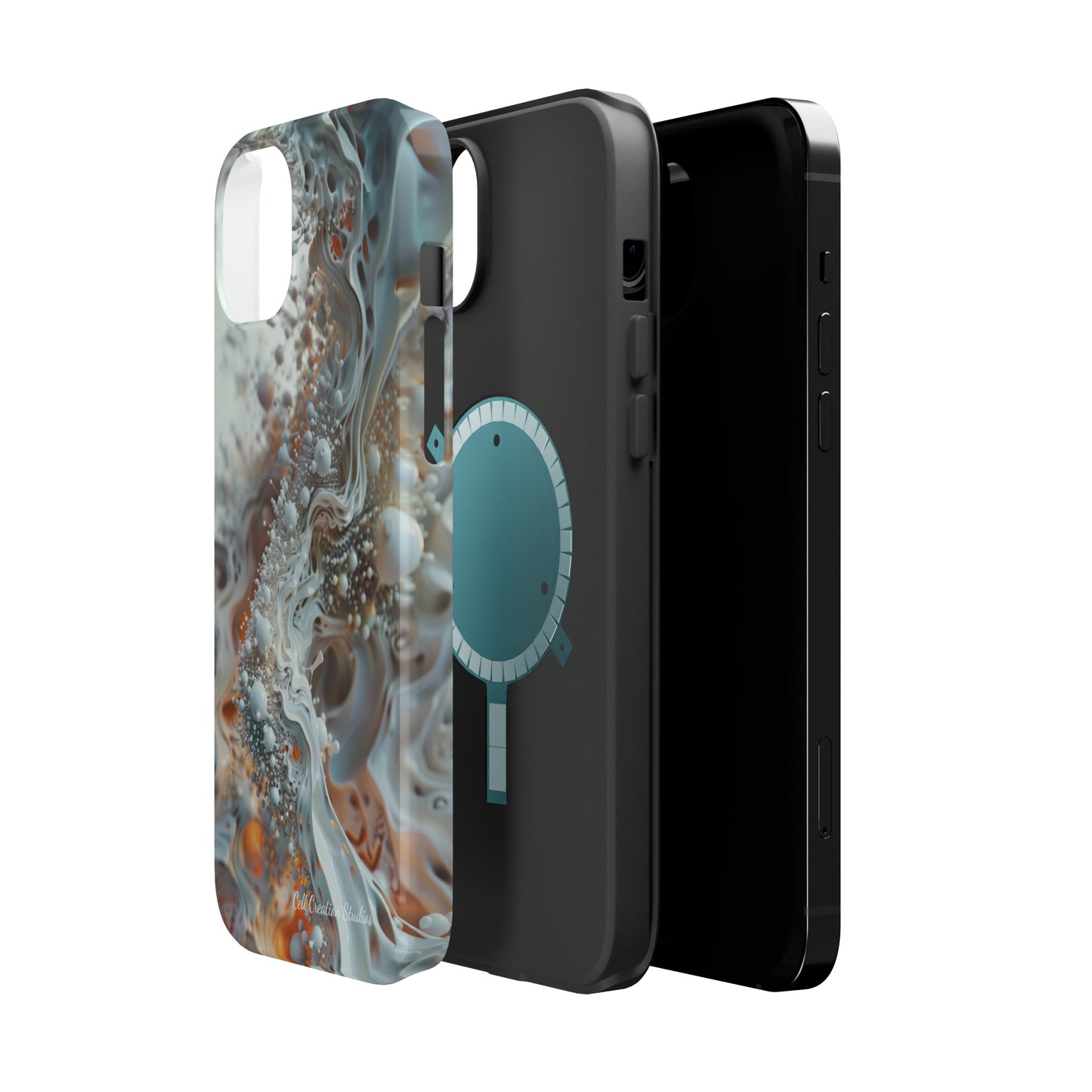 "3D Liquid Splash" -MagSafe Tough iPhone Cases