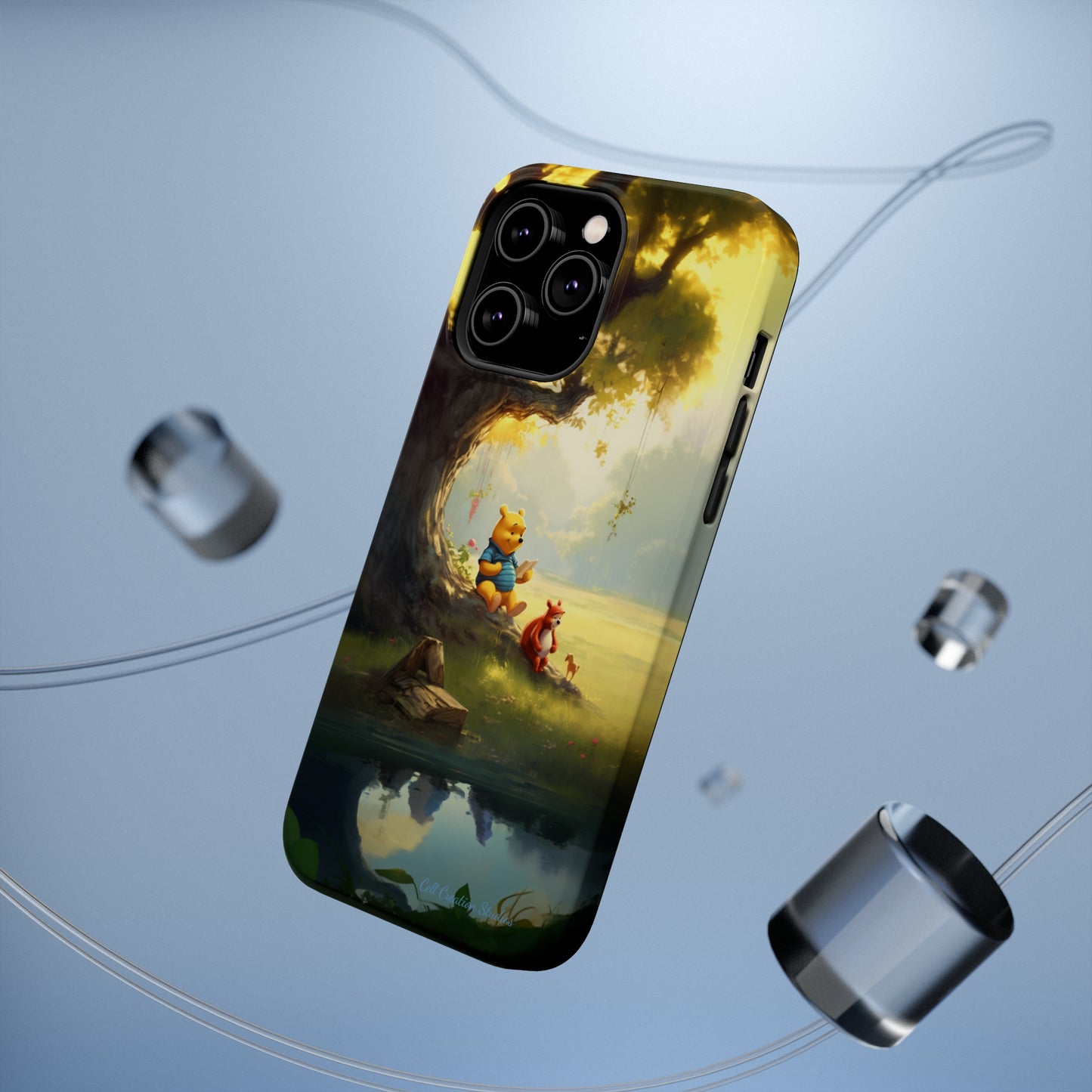 Introducing the "Winnie-The-Pooh Storytime" Cell Phone Case – A Nostalgic Journey with Friends -MagSafe Tough Cases