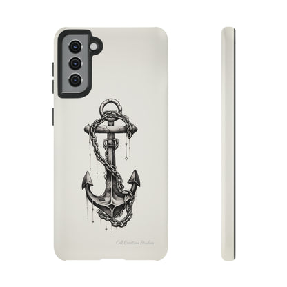 "Nautical Elegance Anchor" -Tough Samsung Phone Cases