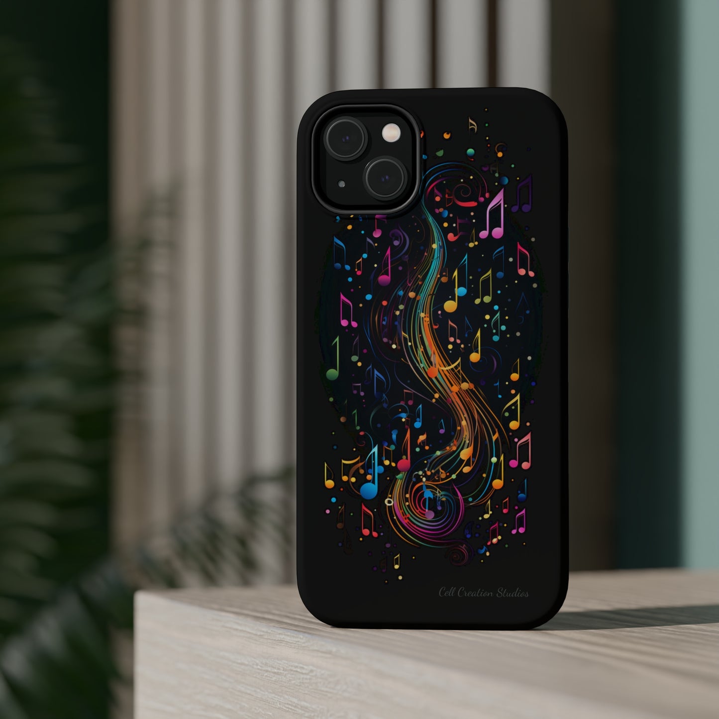 Elevate Your Style and Passion for Music with Our "Harmonious Notes" Cell Phone Case -MagSafe Tough Cases