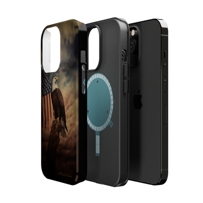 Introducing the "Patriot's Pride" Cell Phone Case – Soar with the American Eagle in Style -MagSafe Tough Cases