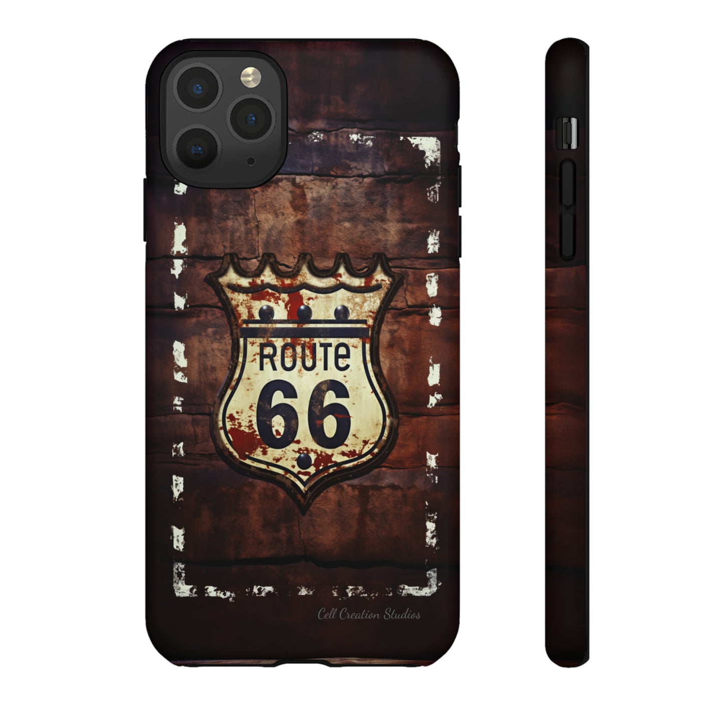 "Retro Route 66" Phone Case -Tough Cases