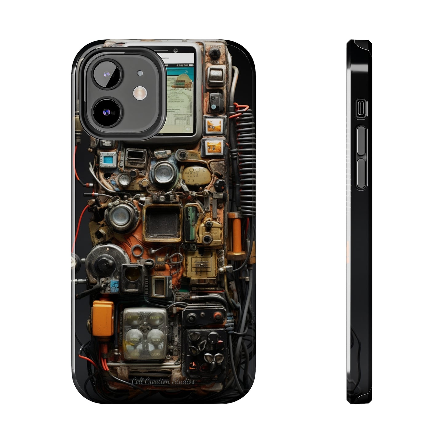 Introducing the "Tech Insight" Cell Phone Case – Explore Inner Workings with Transparent Design -Tough Phone Cases