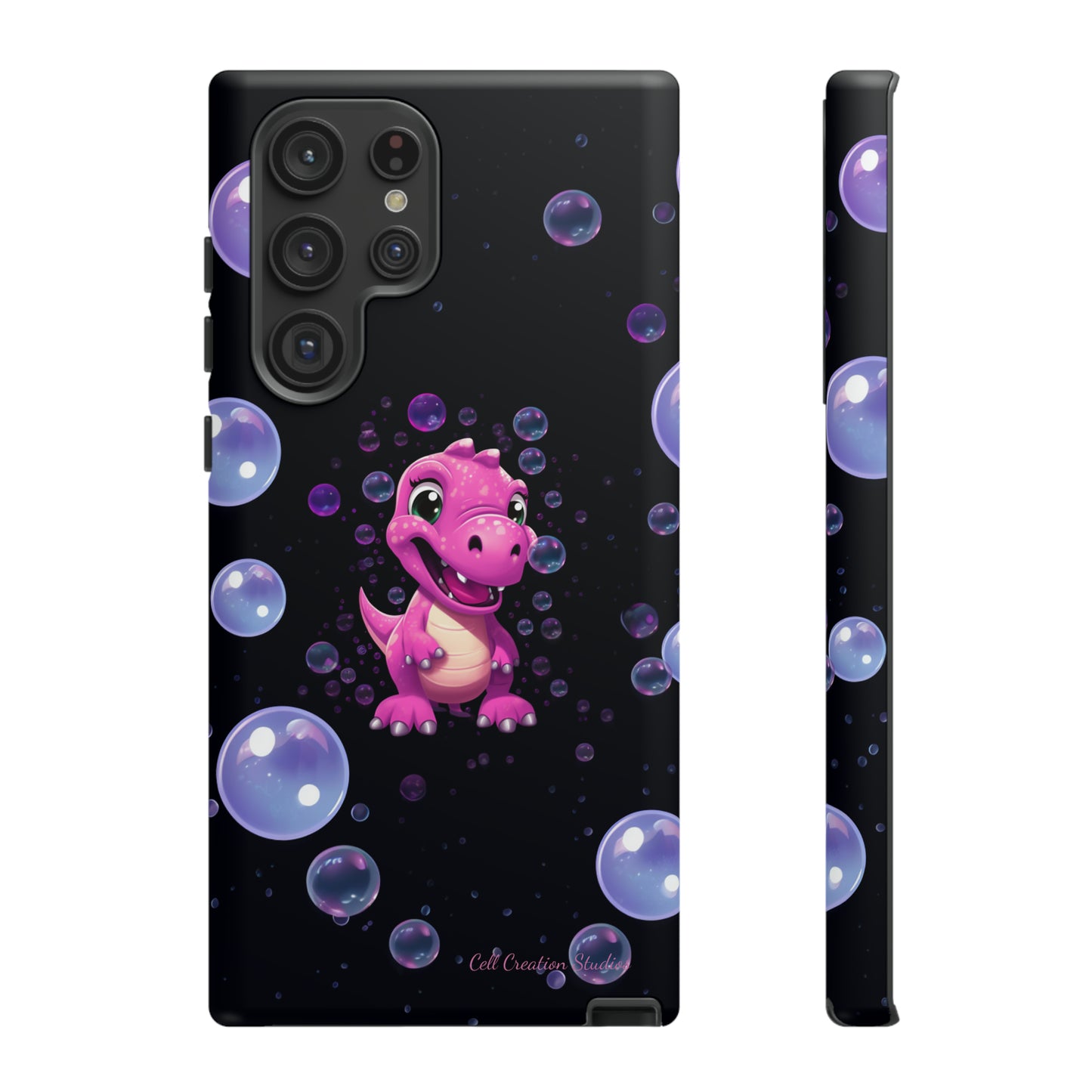 "Dino Glam" Glitter Dinosaur Phone Case -Tough Cases