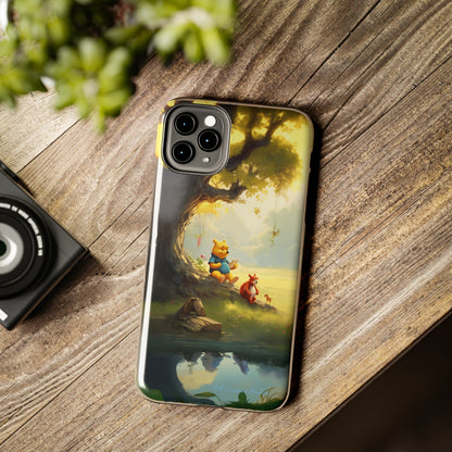 Introducing the "Winnie-The-Pooh Storytime" Cell Phone Case – A Nostalgic Journey with Friends -Tough Phone Cases