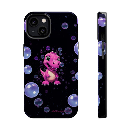 "Dino Glam" Glitter Dinosaur Phone Case -MagSafe Tough Cases