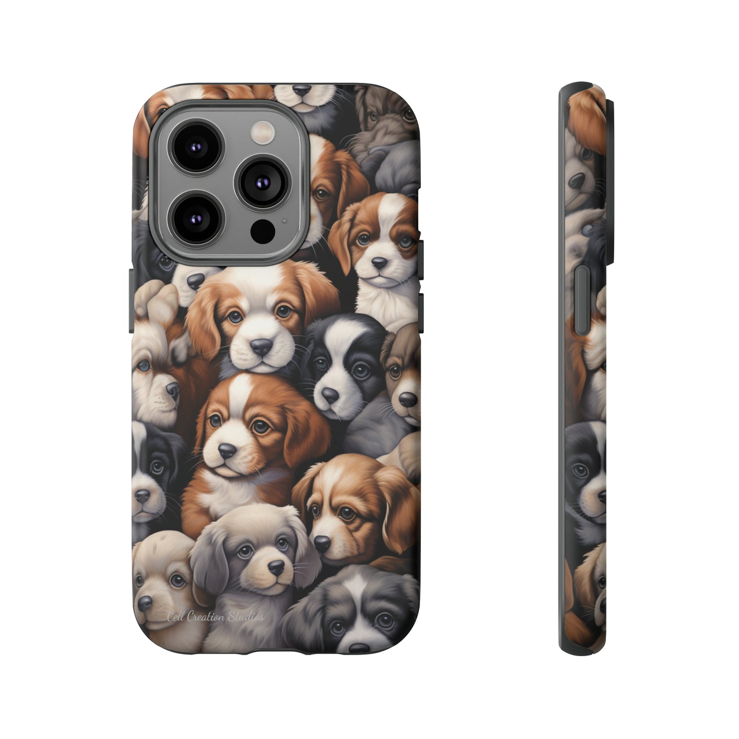 "Puppy Pile" Cuddles Phone Case -Tough Cases