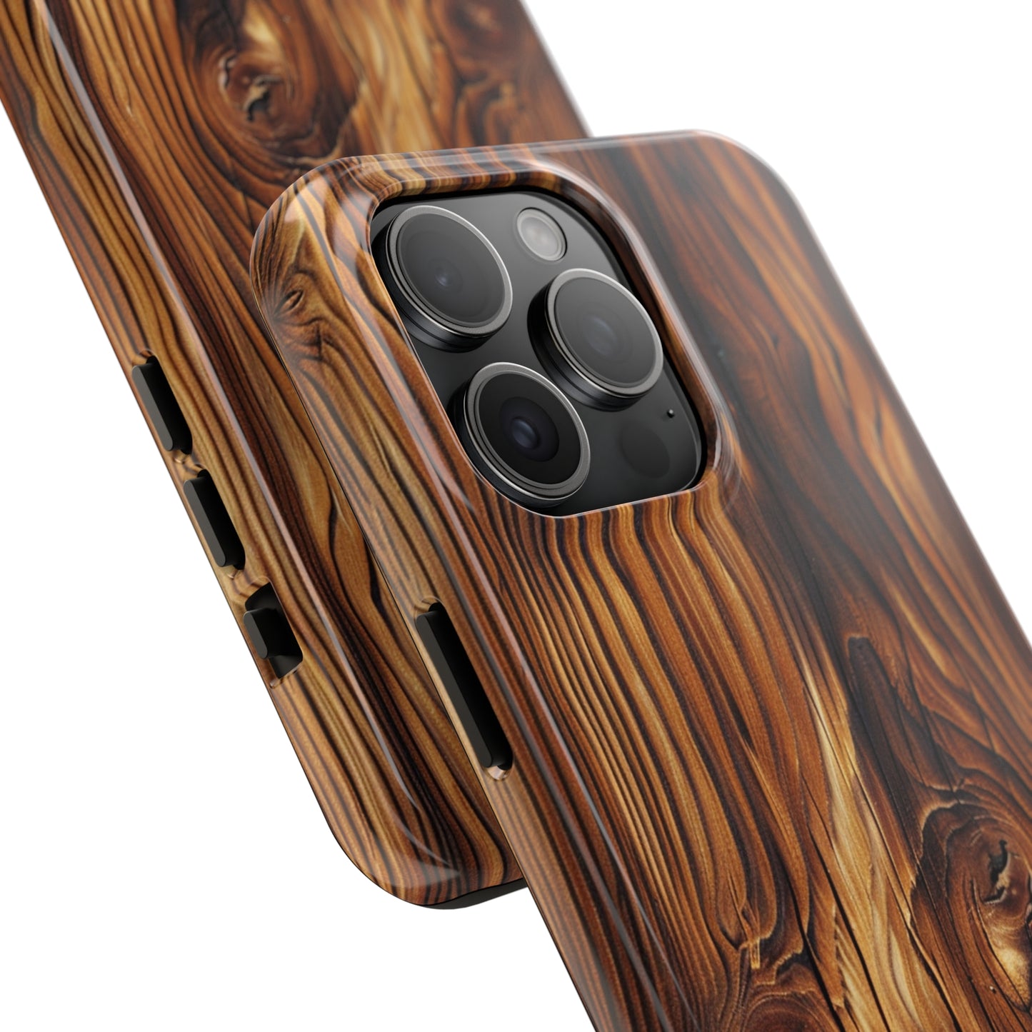 "Wood Grain Elegance" -Tough iPhone Cases