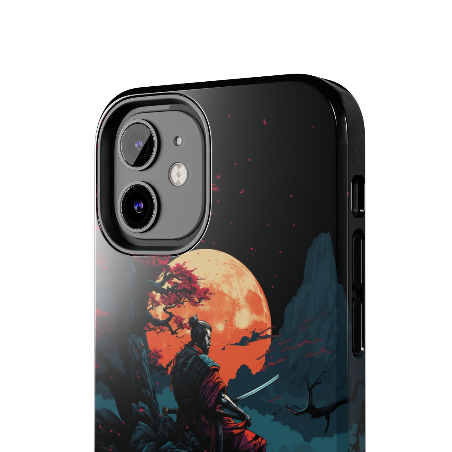 Introducing the "Moonlit Samurai Serenity" Cell Phone Case – Embrace Elegance and Strength -Tough Phone Cases