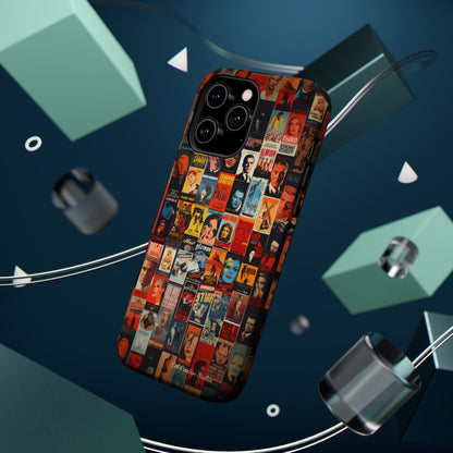 Introducing the "Vintage Movie Poster Collage" Cell Phone Case – Timeless Hollywood Charm -MagSafe Tough Cases