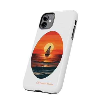 "Sailboat Sunset Serenity" -Tough iPhone Cases