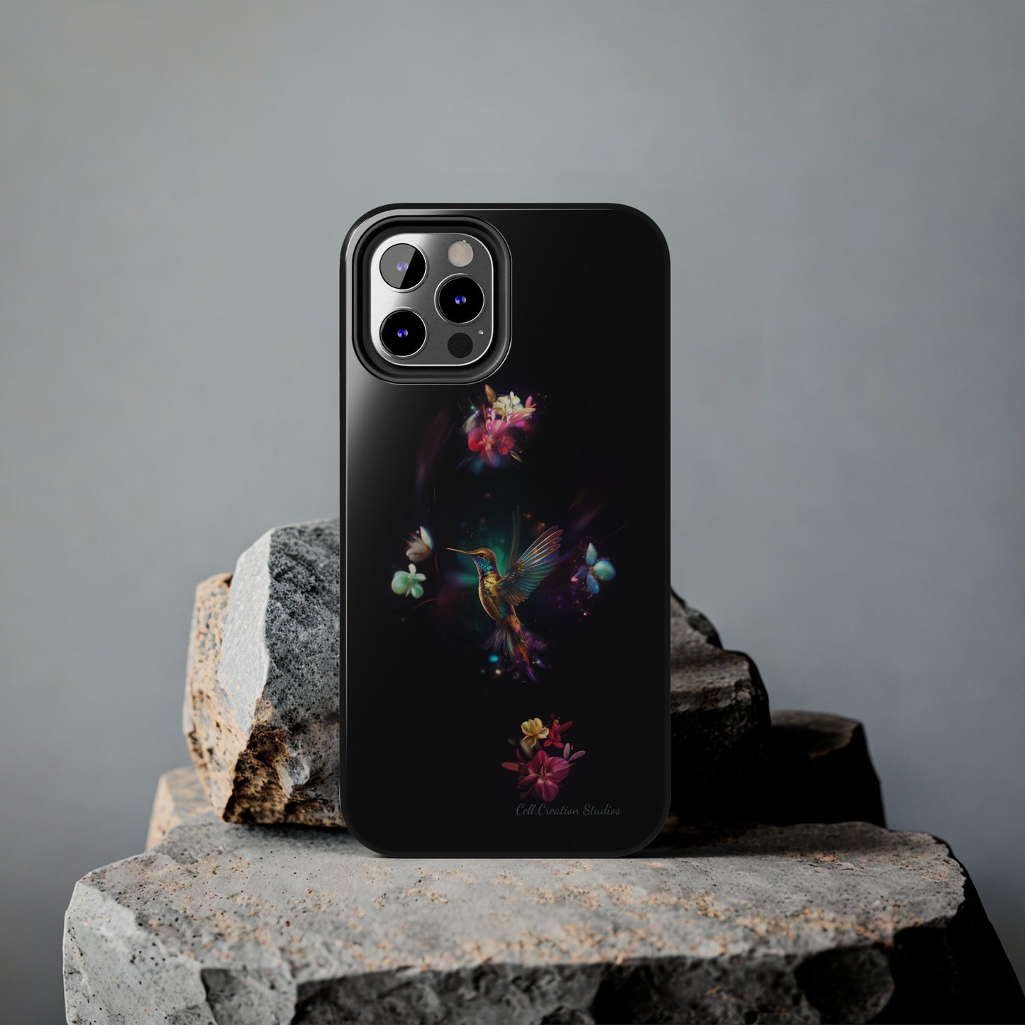 Introducing the "Floral Harmony Hummingbird" Cell Phone Case – Where Elegance Meets Nature -Tough Phone Cases