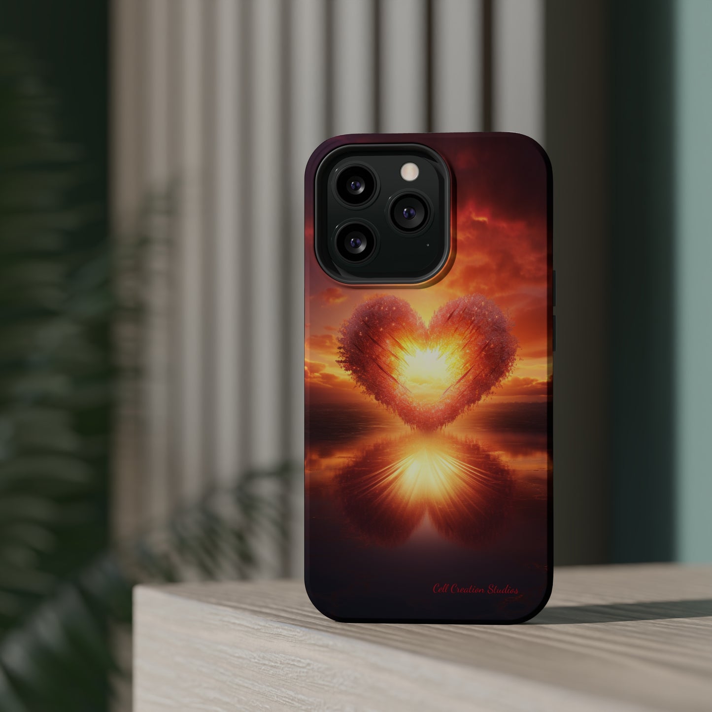 Introducing the "Sun-Kissed Heart" Cell Phone Case – Radiate Love and Light -MagSafe Tough Cases