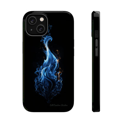 "Blue Flame" Phone Case: Ignite Your Style with Fiery Elegance -MagSafe Tough Cases