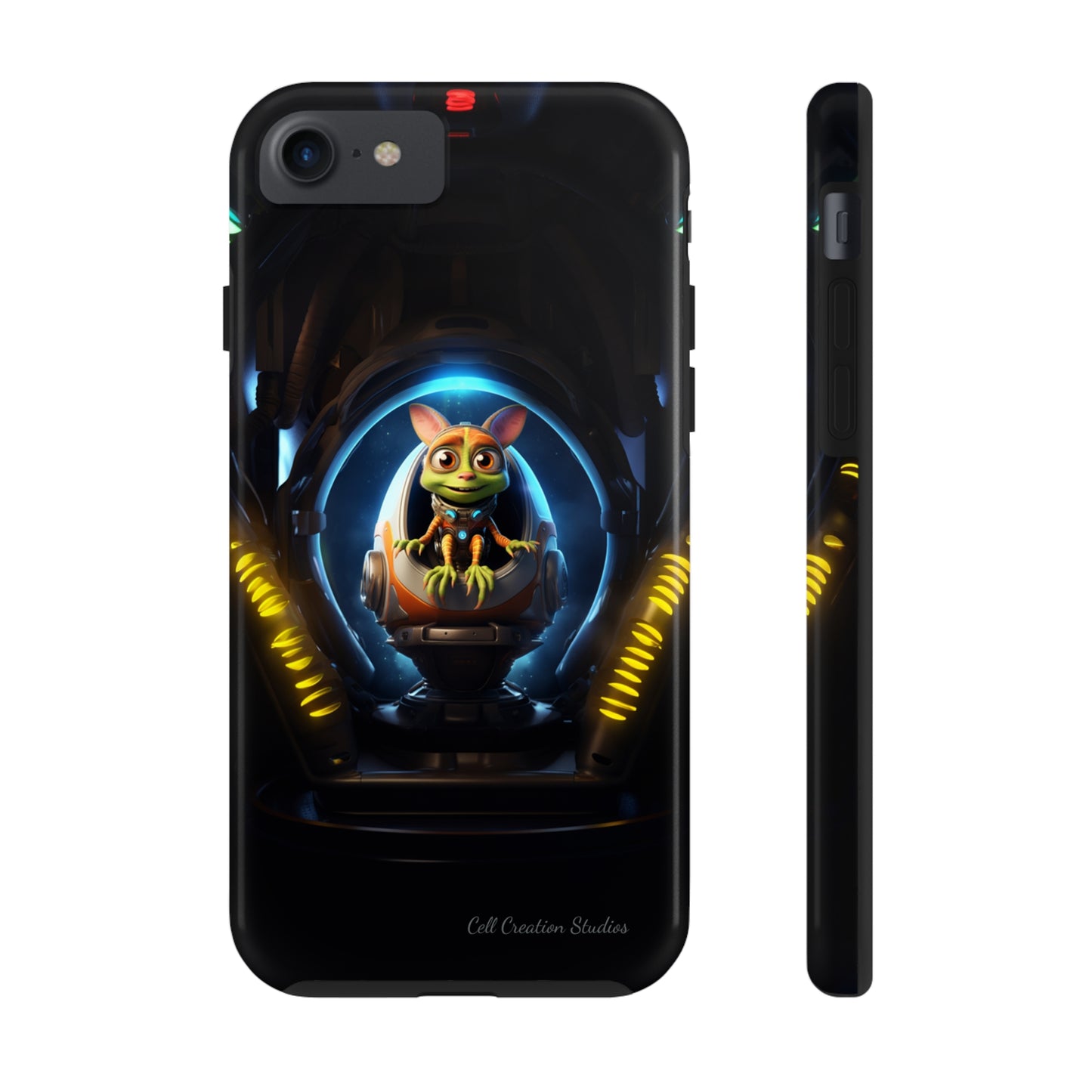 The "Galactic Explorer Alien Spaceship" Phone Case -Tough Phone Cases