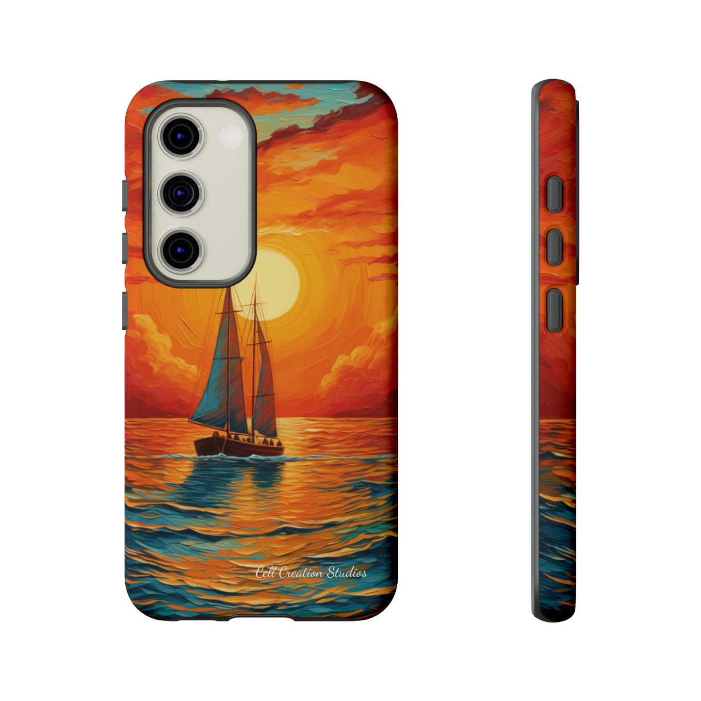 "Sailboat Sunset" - Tough Samsung Cases