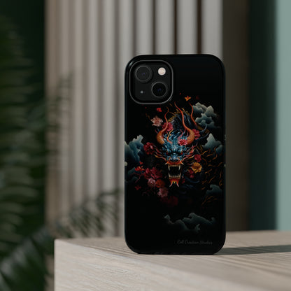 Introducing the "Japanese Dragon Majesty" Cell Phone Case – Embrace the Legend in Style -MagSafe Tough Cases