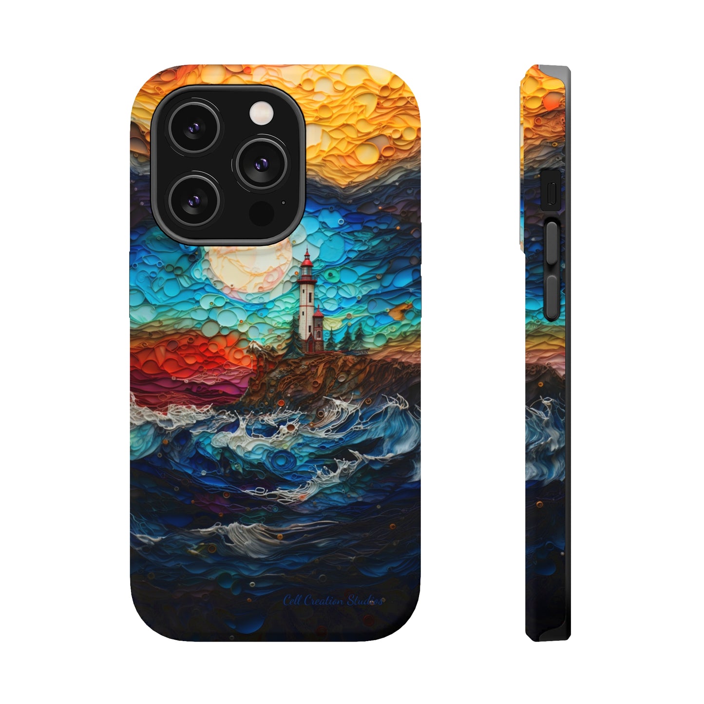 "Coastal Canvas Guardian" -MagSafe Tough iPhone Cases