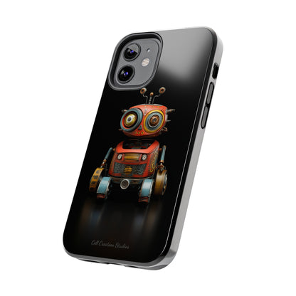 Introducing the "Toy Robot Delight" Cell Phone Case – Embrace Nostalgia with a Playful Robotic Companion! -Tough Phone Cases