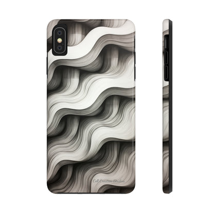 The "Geometric Waves" Cell Phone Case -Tough Phone Cases