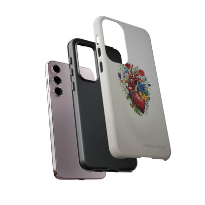 "Floral Heart Harmony" -Tough Samsung Cases