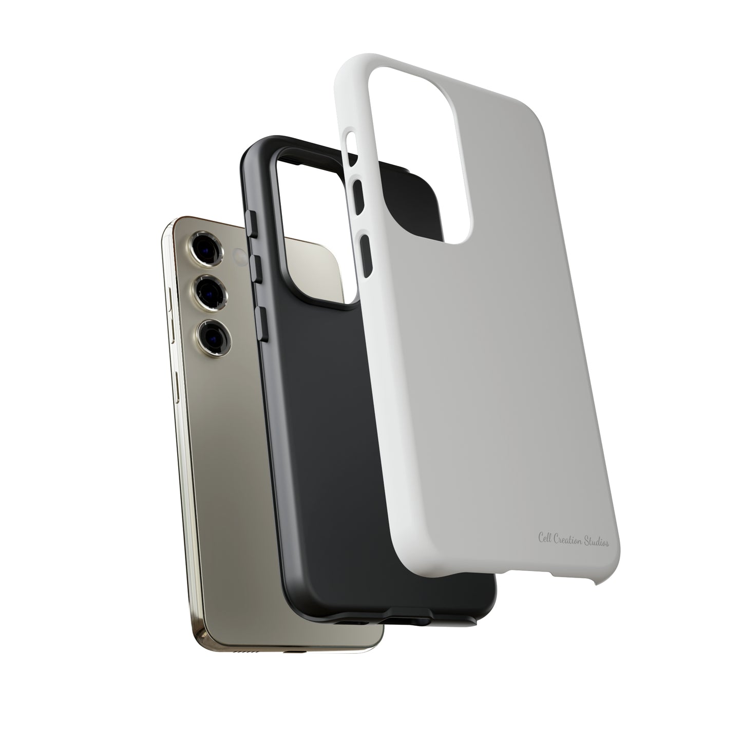 "Pure Elegance White" -Tough Samsung Phone Cases