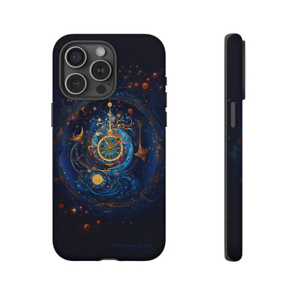 "Cosmic Clock Elegance" -Tough iPhone Cases