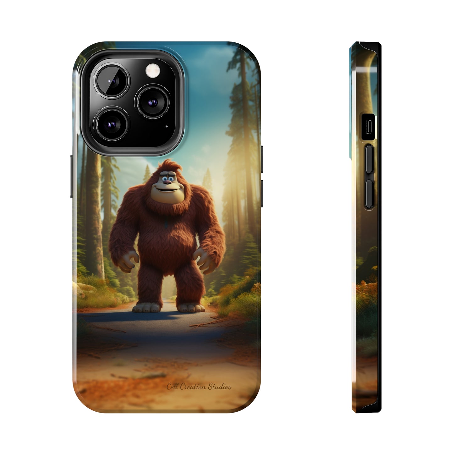 The "Trail Trekker" Bigfoot Cartoon Phone Case -Tough Phone Cases