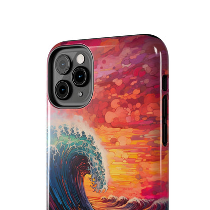 "Colorful Ocean Wave" Cell Phone Case -Tough Phone Cases