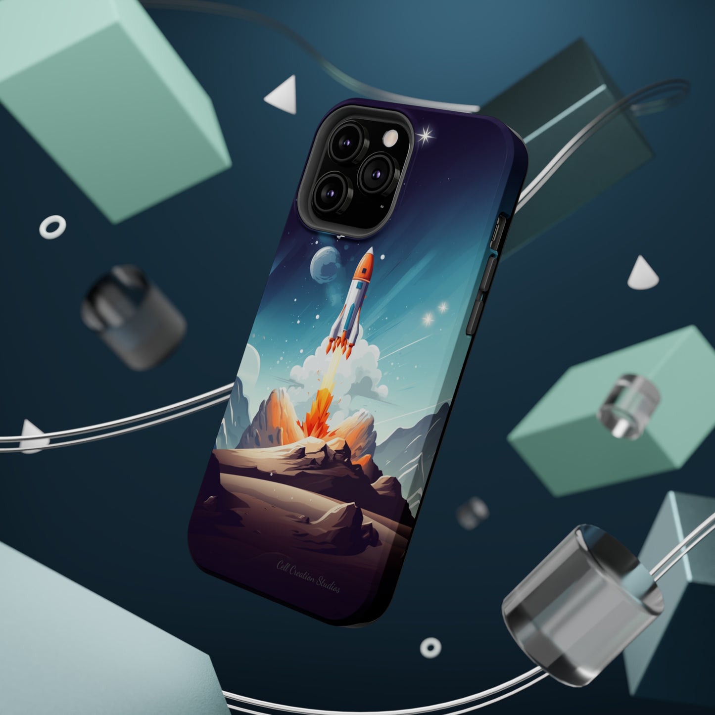 Introducing our "Galactic Odyssey" Cell Phone Case – Launch Your Device into Adventure -MagSafe Tough Cases