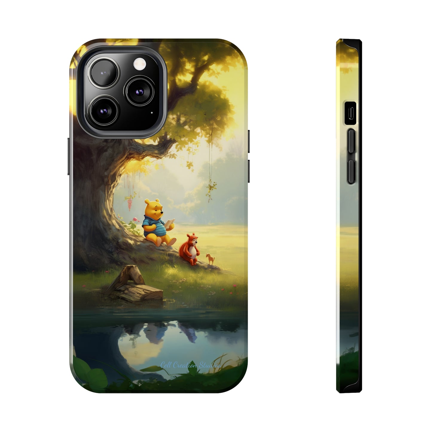 Introducing the "Winnie-The-Pooh Storytime" Cell Phone Case – A Nostalgic Journey with Friends -Tough Phone Cases