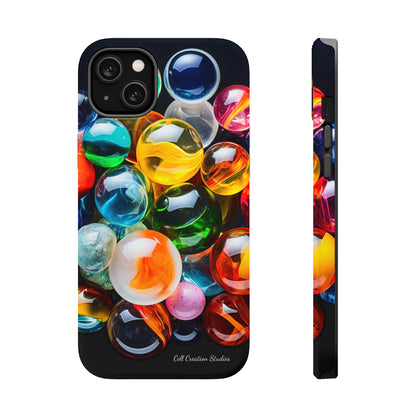 Introducing the "Vibrant Marbles Mosaic" Cell Phone Case – Carry a Kaleidoscope of Colors! -MagSafe Tough Cases