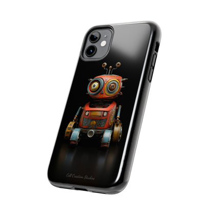 Introducing the "Toy Robot Delight" Cell Phone Case – Embrace Nostalgia with a Playful Robotic Companion! -Tough Phone Cases