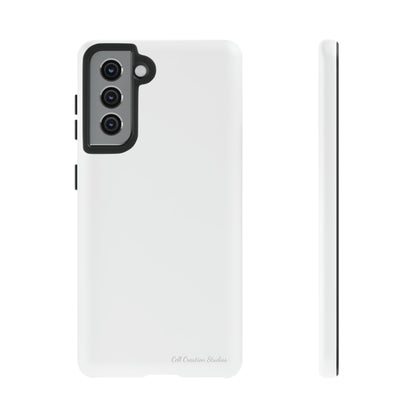 "Pure Elegance White" -Tough Samsung Phone Cases