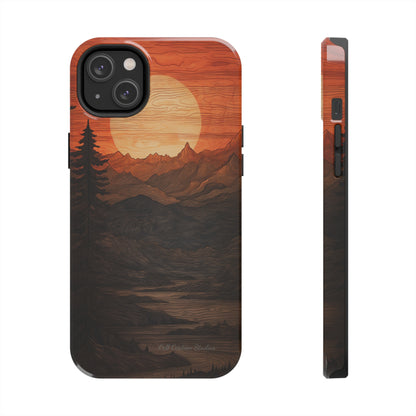 The "Sunset Mountains" Phone Case -Tough Phone Cases