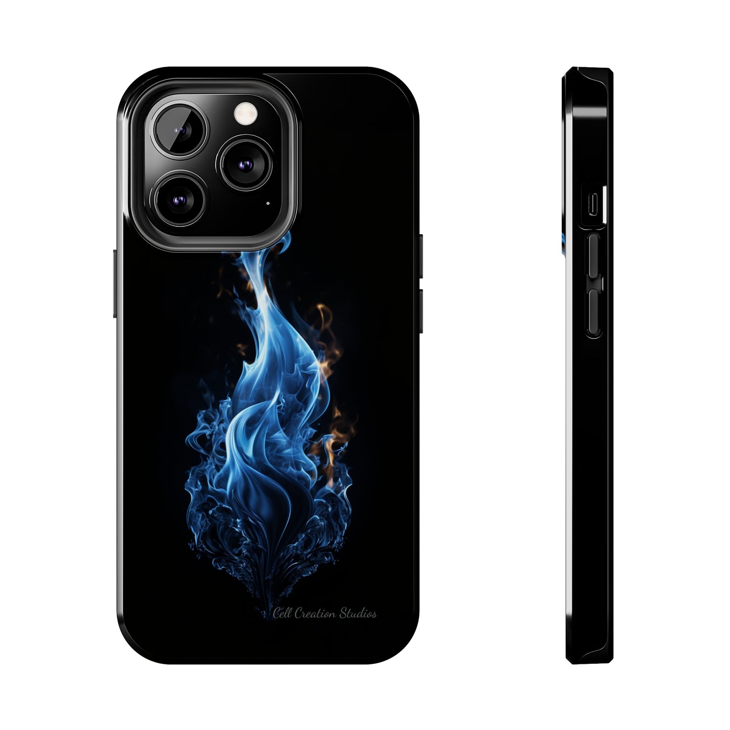 "Blue Flame" Phone Case: Ignite Your Style with Fiery Elegance -Tough Phone Cases