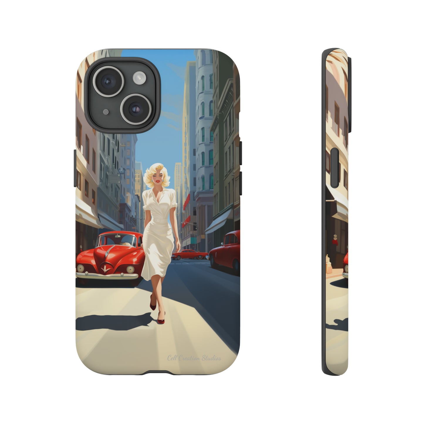 "City Stroll Glamour" Marilyn Monroe Phone Case -Tough Cases