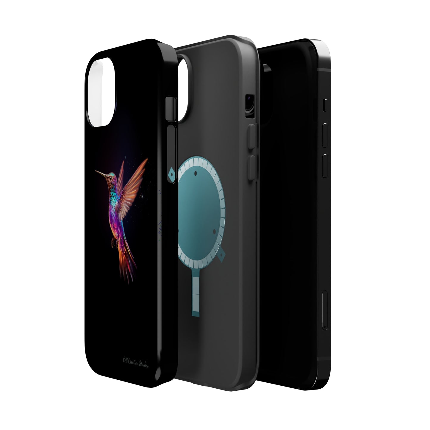 Introducing the "Enchanted Hummingbird" Cell Phone Case – Elegance Meets Nature -MagSafe Tough Cases