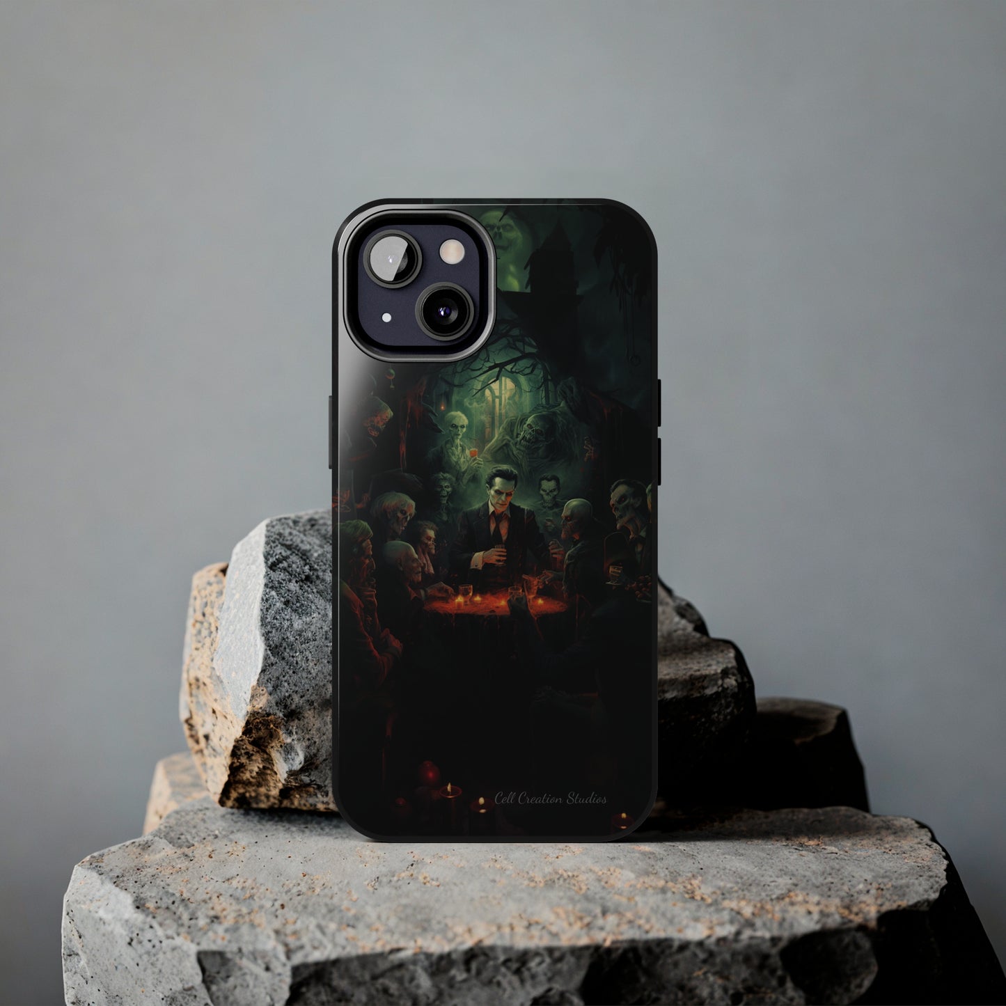 Introducing the "Ghoulish Gala" Cell Phone Case – Dracula's Halloween Soiree -Tough Phone Cases