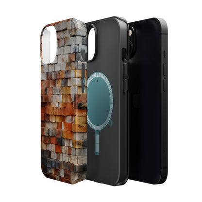 Introducing our "Urban Brickwork" Cell Phone Case – the perfect fusion of style and protection for your device -MagSafe Tough Cases