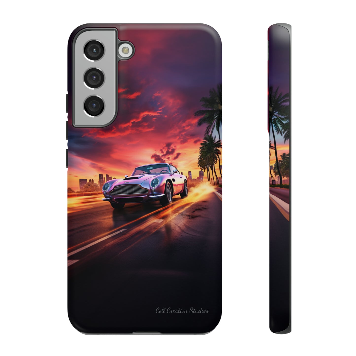 "Silver Aston Martin Racing" -Tough Samsung Phone Cases