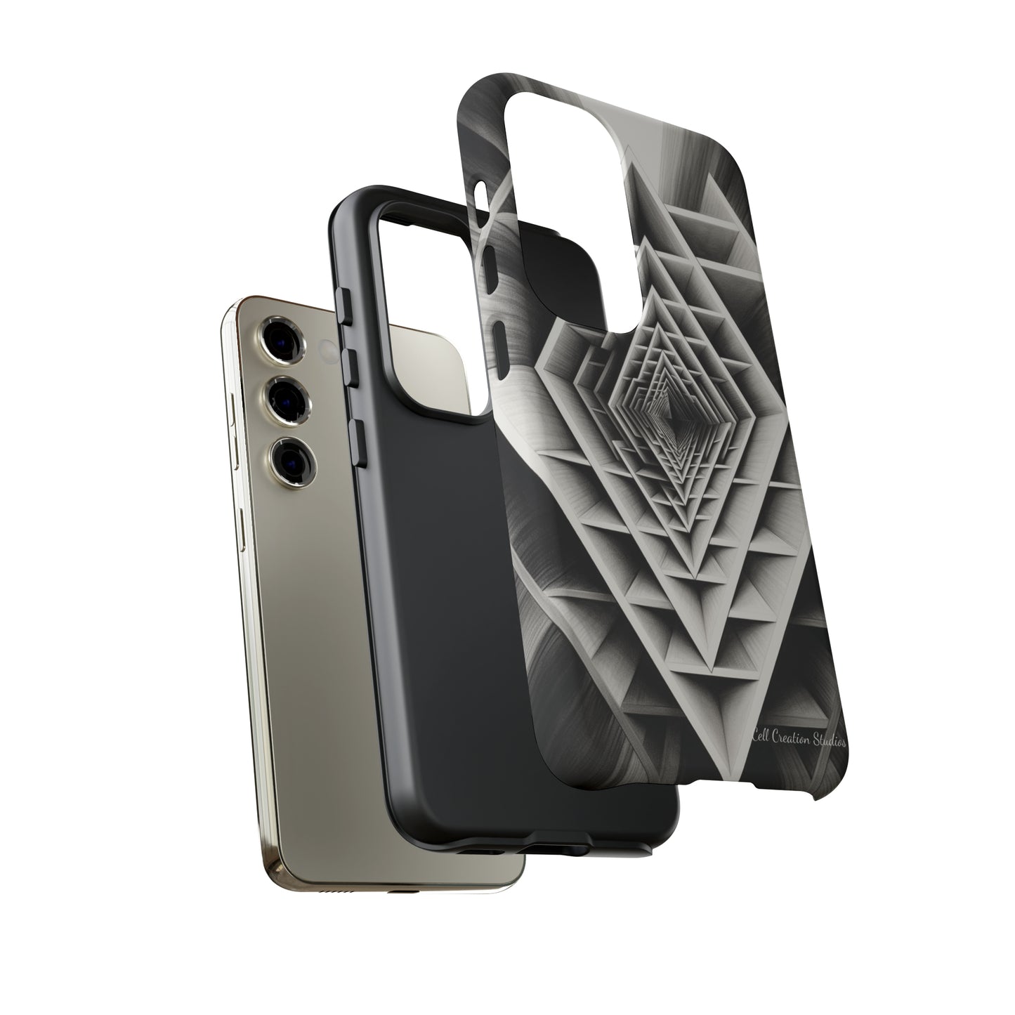 The "Geometric Triangle" Cell Phone Case -Tough Cases