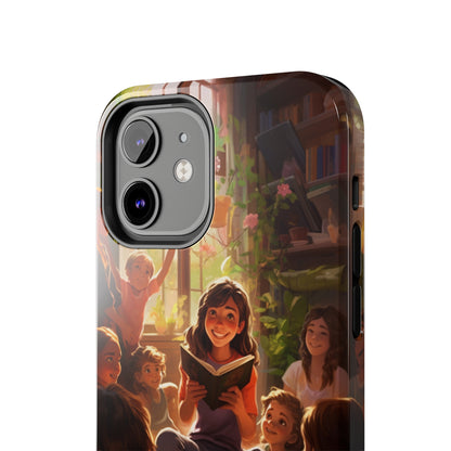 Introducing the "Inspiring Teacher's Tale" Cell Phone Case – Capture the Joy of Storytime -Tough Phone Cases